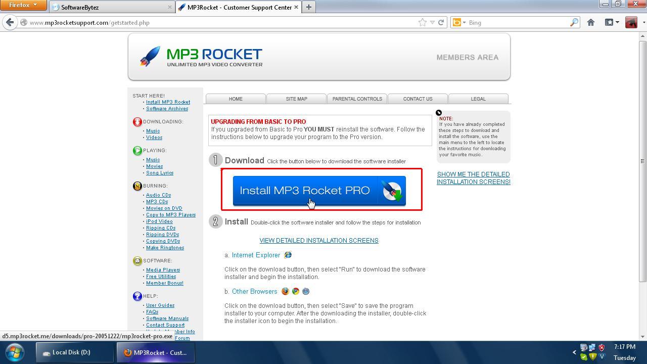 mp3 rocket pro for windows 10